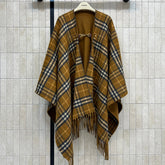BURBERRY 25S FRINGED WOOL SHAWL 4866